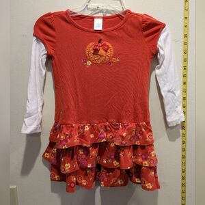 Gymboree Red Pumpkin Embroidered Top Size 5